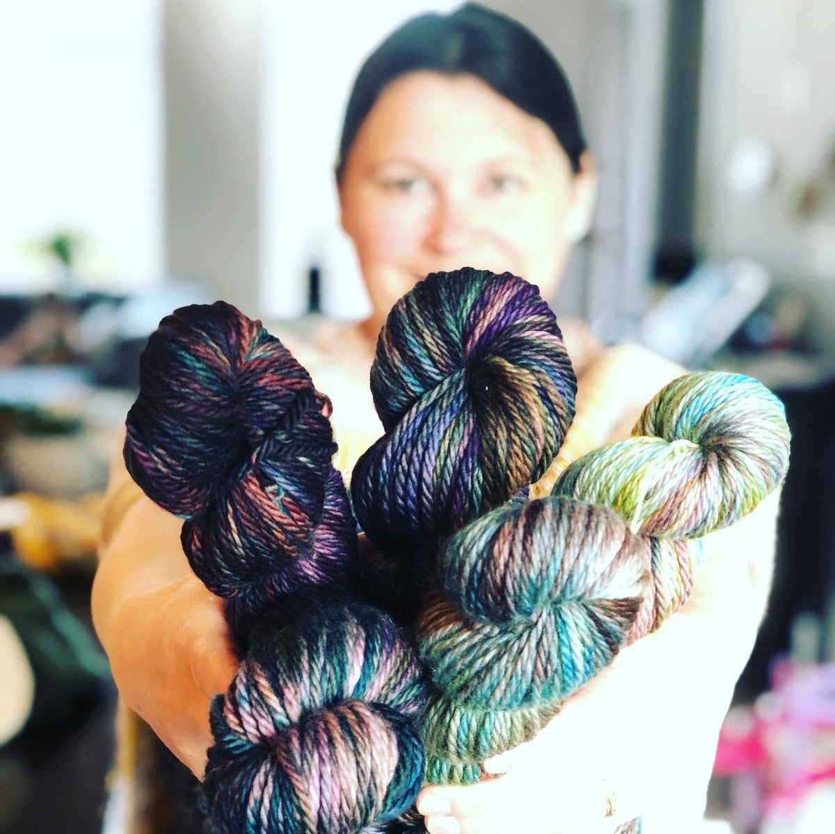 Copper Centaur Studios, Hand-dyed Yarn, Slightly Silky, 2-ply Fingering (Merino  Wool, Silk Blend), 100 g, Black Cat – Copper Centaur Studios